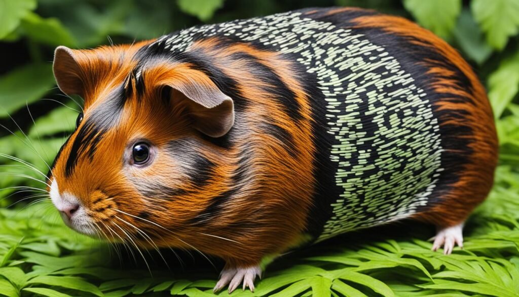 Agouti Guinea Pig with Ticking Pattern