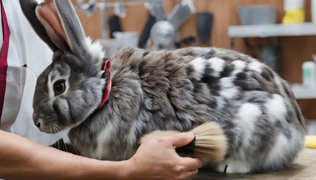 Checkered Giant Rabbit Grooming and Care Image