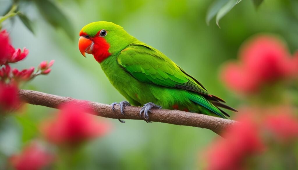 Endangered Vernal Hanging Parrot
