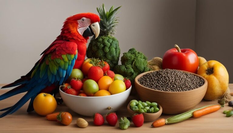 Specialized diets for ailing parrot