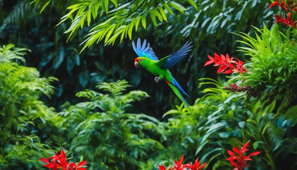 Superb Parrot in a natural habitat