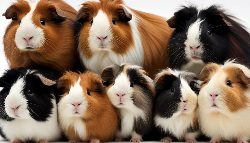 Swiss Teddy Guinea Pig Color Variations