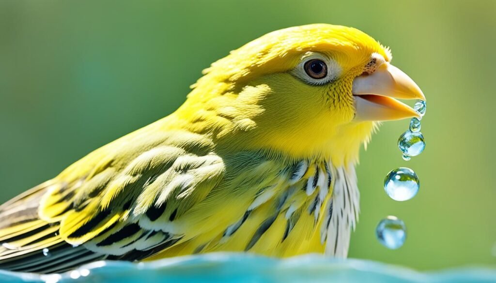 canary drinking water