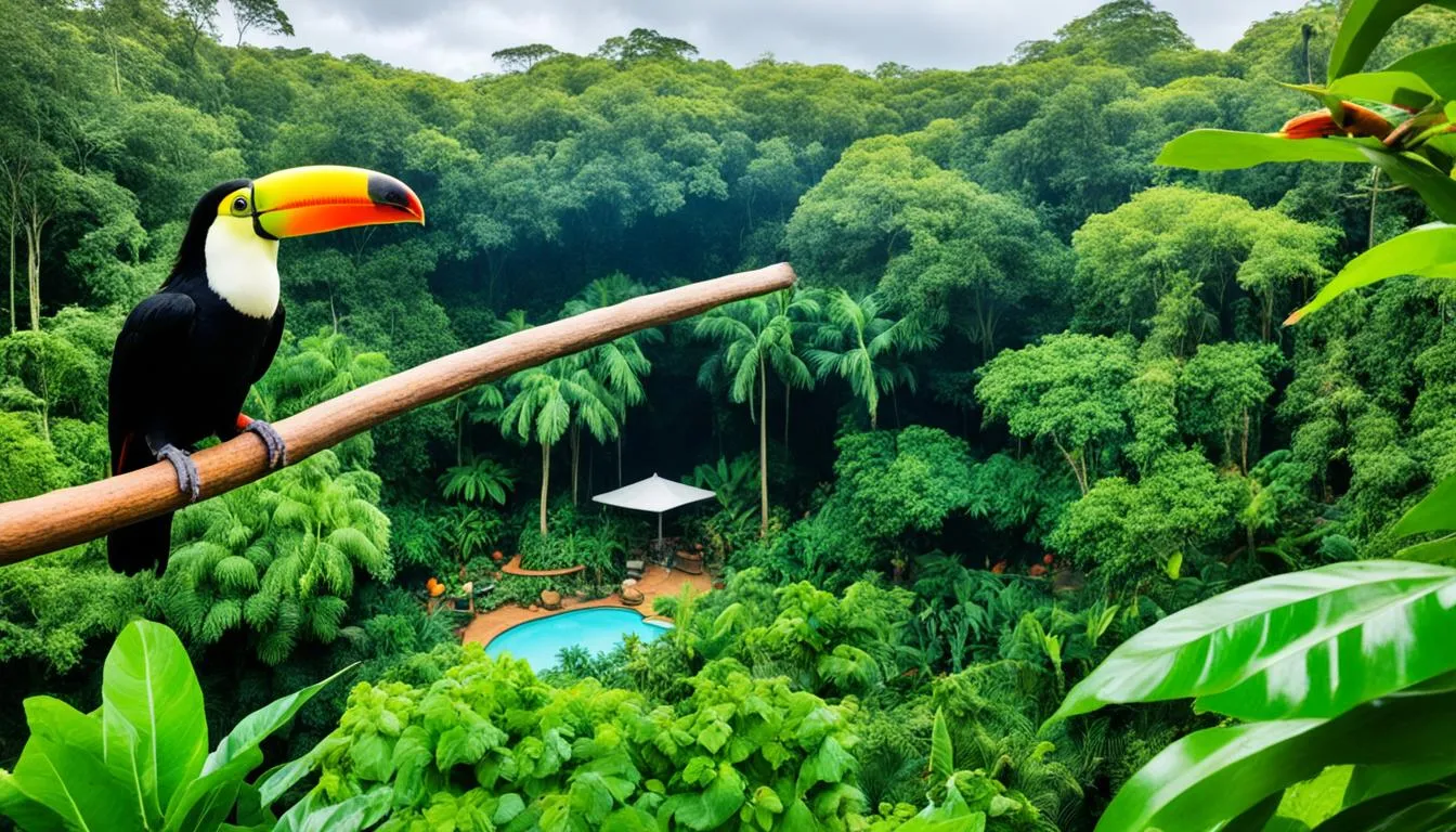 Outdoor enclosures for toucans