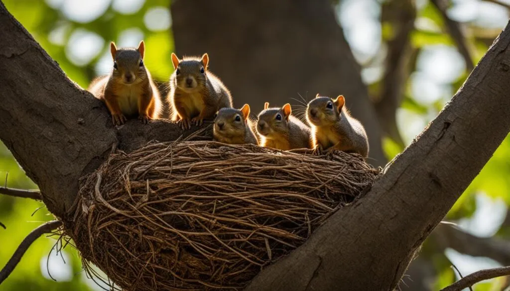 Reuniting orphaned squirrels