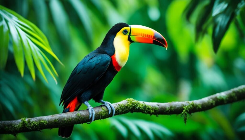 toucan perches and branches