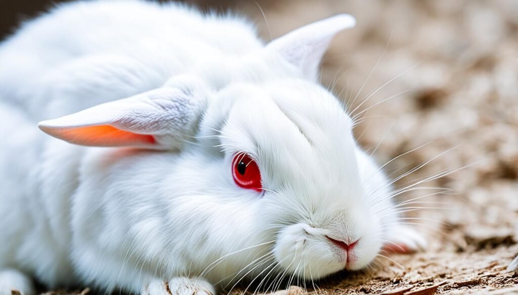 albino rabbit skin conditions