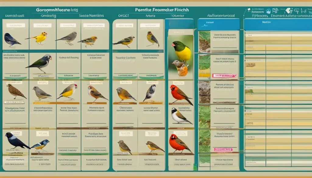 finch care maintenance chart finch care maintenance chart