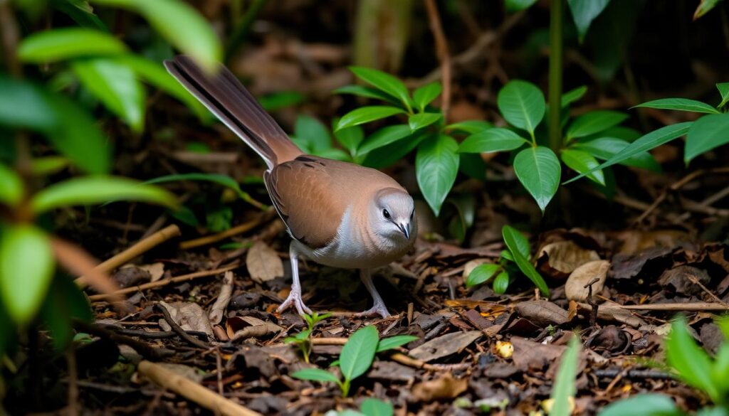 Key West Quail-Dove Foraging